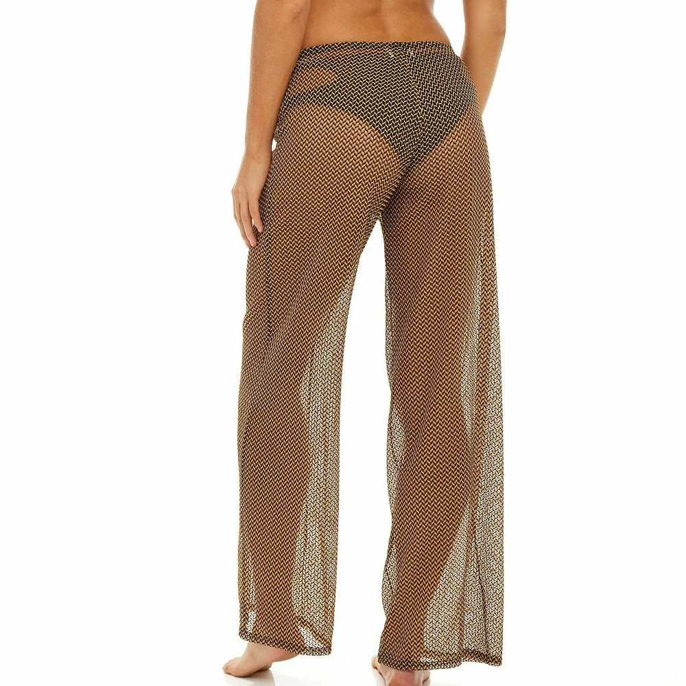 Women's Jordan Taylor Print Sheer Swim Cover-Up Pants - Image 4