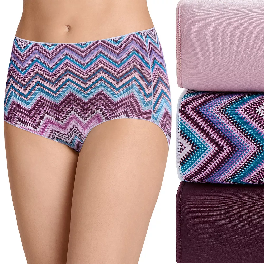 Women's Jockey® No Panty Line Promise 3-Pack Full Rise Brief Panty Set 1877 - Image 9