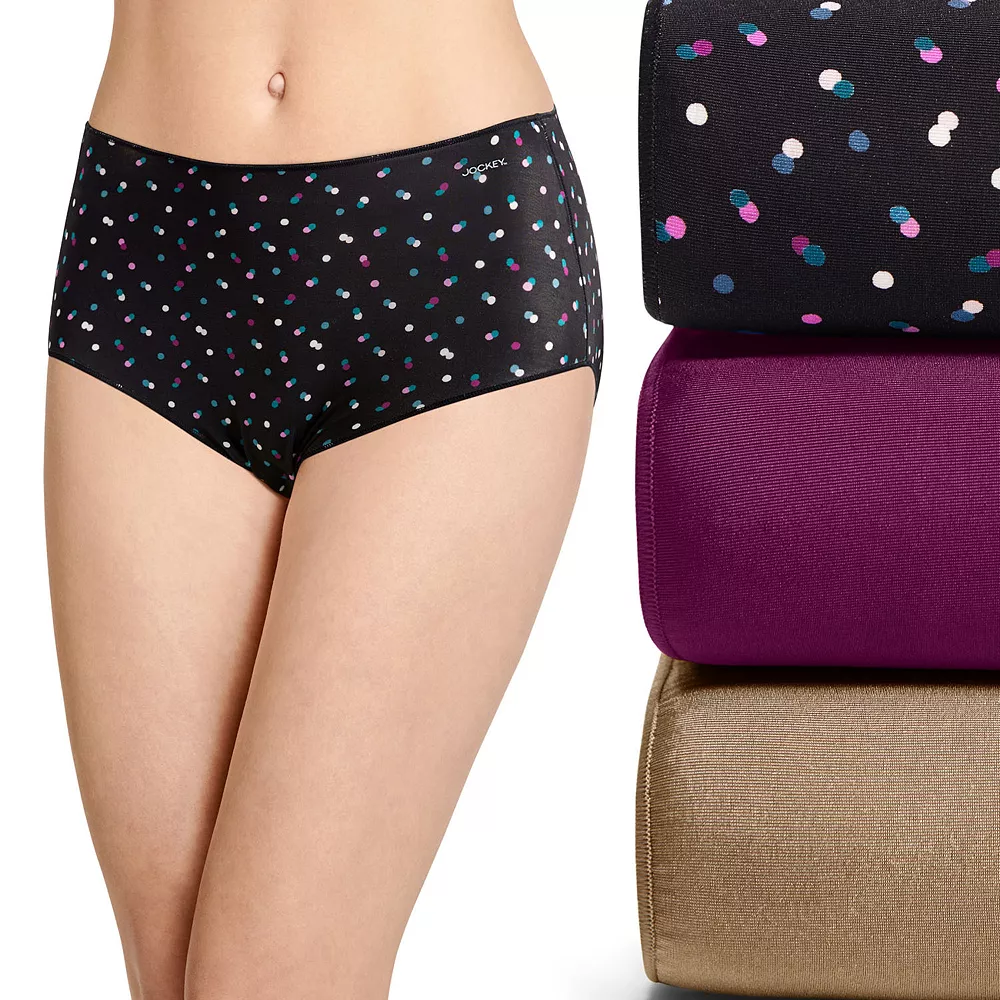 Women's Jockey® No Panty Line Promise® 3-Pack Hip Brief Panty Set 1772 - Image 3