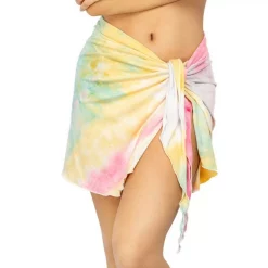 Women's Jordan Taylor Tie-Dye Side-Tie Swim Cover-Up Skirt