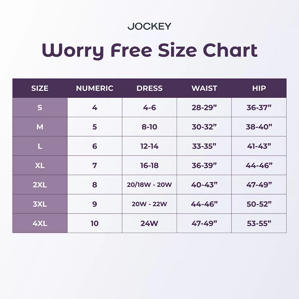 Women's Jockey® Worry Free Moderate Absorbency Hipster Panty 2583 - Image 8