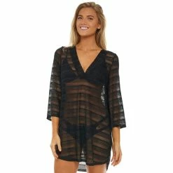 Women's Jordan Taylor Bell-Sleeve Swim Cover-Up Tunic