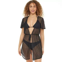 Women's Jordan Taylor Tassel-Trim Swim Cover-Up Duster