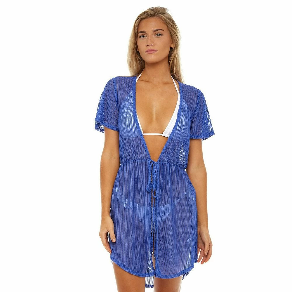 Women's Jordan Taylor Tassel-Trim Swim Cover-Up Duster - Image 3