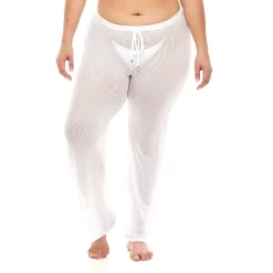 Plus Size Jordan Taylor Sheer Swim Cover-Up Pants
