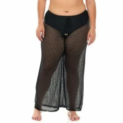 Plus Size Jordan Taylor Wide-Leg Swim Cover-Up Pants